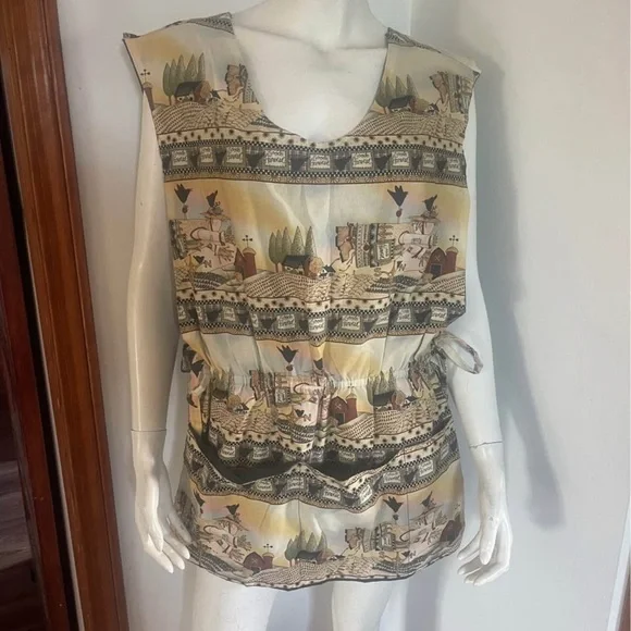 Source Unknown Farm Patterned Kitchen Apron - Picture 1 of 4